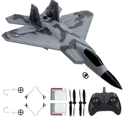 Eayaele Foam F-22 RC 2 CH Remote Control Fighter Jet Plane Airplane Toy for Adults Kids Boys Beginners Easy Ready to Fly(Camouflage)