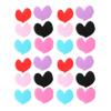 ARTIBETTER 24pcs Heart Hair Stickers for Women Traceless Hair Fringe Grippers Mixed Colors for Easy Makeup Facial Cleansing Convenient Practical view 1
