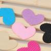 ARTIBETTER 24pcs Heart Hair Stickers for Women Traceless Hair Fringe Grippers Mixed Colors for Easy Makeup Facial Cleansing Convenient Practical view 3