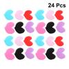 ARTIBETTER 24pcs Heart Hair Stickers for Women Traceless Hair Fringe Grippers Mixed Colors for Easy Makeup Facial Cleansing Convenient Practical view 4