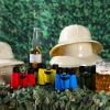 16 Pcs Safari Themed Party Set: 8 Jungle Hats, 8 Binoculars with Neck Strings for Kids Birthday Celebrations and Safari Dress-Up (Simple Style) view 4