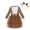 yolsun Halloween Deer Costume for Girls Christmas Reindeer Princess Dress Fancy Party Outfit view 1