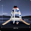 SainSmart Jr. Wooden Train Track Accessory, Space Launcher Rocket Ship Play Set with Astronauts, Compatible with Brio, Thomas, Melissa and Doug view 4