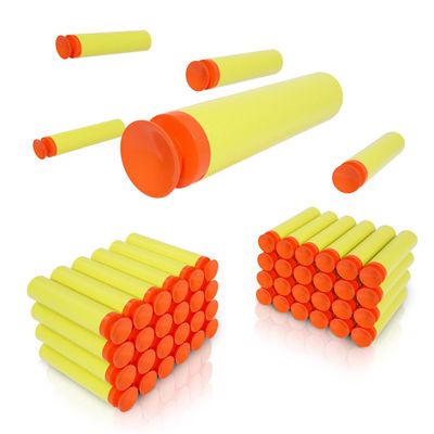TORMEN Refill Suction Darts,Compatible for Nerf Elite Series Blasters Toy Guns-Yellow 100Pcs