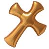 Didiseaon Cross Foil Balloons Gold Cross Shape Balloon Memorial Balloon Communion Christening Religious Foil Balloon Baby Shower Balloons 39Inch view 1
