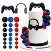 26 PCS Video game themes Cake Toppers Headset Cake Decoration Ball Controller Cake Decoration for Birthday Party Cake Decoration (Colour) view 1