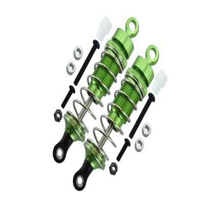 GPM 1PR Set Aluminium Rear Adjustable Damper (75mm) For WR8 Flux RC Cars (green)