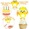 umoni 36pcs Little Monster Cupcake Toppers, Green, Baby Shower, Birthday Decorations for Kids Party view 3
