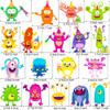 umoni 36pcs Little Monster Cupcake Toppers, Green, Baby Shower, Birthday Decorations for Kids Party view 4