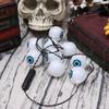 LUOZZY Halloween Glowing Necklace Light String Horror Ghost Eye String Light Ative Light up Necklace for Halloween Party Dancing Party White view 4