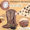 Deekin 3 Pcs Cowboy Boot Piata Set Cute Western Piata with Stick Eye Mask for Kids School Sports Bridal Shower Birthday Party Decorations Supplies view 4