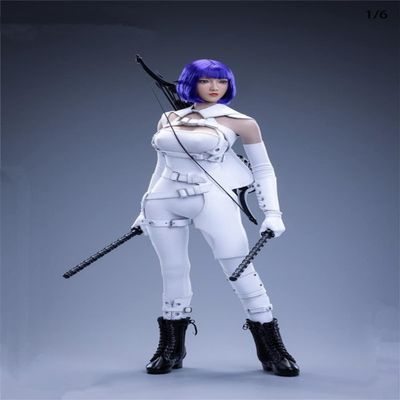 1/6 Scale Female Clothes,Female Archer White Tights Clothes for 12inch Phicen TBLeague JO Action Figure