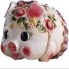 YQBUER Cartoon Money Pot Ceramic Piggy Bank Birthday Piggy Bank Home Living Room Money Bank Country Pastoral Zodiac Pig Decoration Birthday Gift Money Pot (Size : 25 * 20CM) view 1