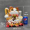 YQBUER Cartoon Money Pot Ceramic Lucky Cat Money Bank Decoration Home Living Room Piggy Bank Adult Housewarming Opening Gift Money Pot view 2