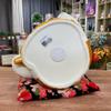 YQBUER Cartoon Money Pot Ceramic Lucky Cat Money Bank Decoration Home Living Room Piggy Bank Adult Housewarming Opening Gift Money Pot view 4