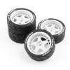 LICHIFIT 4pcs/1set Drift Wheel Hub Tire RC Tyres for HPI for KYOSHO for Tamiya 1:10WRC TT02 XV01 RC Car Modification Upgrade Parts view 1