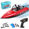 GoolRC RC Jet Boat, WLtoys WL917 16km/h High Speed Remote Control Boat, 2.4Ghz RC Jet Toys Storage Bag Led Lights Low Battery Warning Gift for Teens Adults view 1
