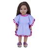 Sophia's Cut-Out Bathing Suit, Cover Up and Sandals, Pink/Purple view 2