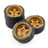 LICHIFIT 4pcs/1set Drift Wheel Hub Tire RC Tyres for HPI for KYOSHO for Tamiya 1:10WRC TT02 XV01 RC Car Modification Upgrade Parts view 1