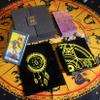 Jayiaine Tarot Cards Deck, Water Proof with Guidebook Divination Discoloration Cards, Fortune Telling Game Set for Family Reunion Beginners Expert Readers for Christmas Birthday, C view 1