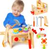 Wooden Tool Set for Kids 2 3 4 5 Year Old, 29Pcs Educational STEM Toys Toddler Montessori Toys for 2 Year Old Construction Preschool Learning Activities Gifts for Boys Girls Age 2-4 1-3 view 1