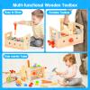 Wooden Tool Set for Kids 2 3 4 5 Year Old, 29Pcs Educational STEM Toys Toddler Montessori Toys for 2 Year Old Construction Preschool Learning Activities Gifts for Boys Girls Age 2-4 1-3 view 2