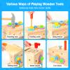 Wooden Tool Set for Kids 2 3 4 5 Year Old, 29Pcs Educational STEM Toys Toddler Montessori Toys for 2 Year Old Construction Preschool Learning Activities Gifts for Boys Girls Age 2-4 1-3 view 3