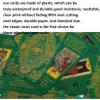Jayiaine Tarot Cards Deck, Water Proof with Guidebook Divination Discoloration Cards, Fortune Telling Game Set for Family Reunion Beginners Expert Readers for Christmas Birthday, B view 2