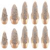 Lurrose Ring Set 10Pcs Gothic Punk Costume Finger Rings with Sparkling Rhinestones for Cosplay Masquerade Party view 1