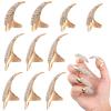 Lurrose Ring Set 10Pcs Gothic Punk Costume Finger Rings with Sparkling Rhinestones for Cosplay Masquerade Party view 3
