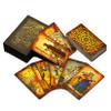 Jayiaine Tarot Cards Deck, Water Proof with Guidebook Divination Oracle 80 Cards, Fortune Telling Game Set for Family Reunion Beginners Expert Readers for Christmas Birthday, Black view 1