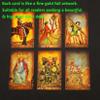Jayiaine Tarot Cards Deck, Water Proof with Guidebook Divination Oracle 80 Cards, Fortune Telling Game Set for Family Reunion Beginners Expert Readers for Christmas Birthday, Black view 3