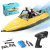 GoolRC RC Jet Boat, WLtoys WL917 16km/h High Speed Remote Control Boat, 2.4Ghz RC Jet Toys Storage Bag Led Lights Gift for Teens Adults view 1