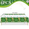 4 Pack Soccer Party Tablecloths Soccer Birthday Decorations Plastic Disposable Sports Theme Party Table Covers Soccer Theme Table Cloth for Rectangle Tables Birthday Party Supplies Favors 51'' X 86'' view 2