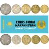 Kazakhstan 5 Mixed Coins | 1 to 50 Tenge | Kazakhstani Currency Since 1991 view 1