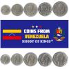 Venezuela 5 Mixed Coins | 5 Centimos to 1 Bolivares | Venezuelan Currency Since 1975 view 2
