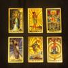 Tarot Cards Deck, Water Proof with Guidebook Divination Oracle 80 Cards, Fortune Telling Game Set for Family Reunion Beginners Expert Readers for Christmas Birthday Holiday Gifts,Black view 3