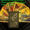 Tarot Cards Deck, Water Proof with Guidebook Divination Oracle 80 Cards, Fortune Telling Game Set for Family Reunion Beginners Expert Readers for Christmas Birthday Holiday Gifts,Black view 4