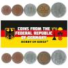Germany 5 Mixed Coins | 1 Pfennig to 1 Mark | German Currency Since 1948 view 1