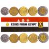 Egypt 5 Mixed Coins | 10 Piastres Cents to 1 Pound | Arab Money | Egyptian Currency Since 1971 view 1