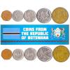 Botswana 5 Mixed Coins | 5 Thebe to 1 Pula | Botswanan Currency Since 1976 view 1