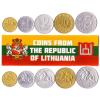 Lithuania 5 Mixed Coins | 1 Centas - 50 Cent | Lithuanian Currency Since 1991 view 1