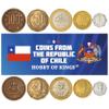 Chile 5 Mixed Coins | 1 Peso to 100 Pesos | Chilean Currency Since 1975 view 1