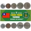 Taiwan 5 Mixed Coins | 1 Jiao to 10 New Dollars | Taiwanese Currency Since 1949 view 1