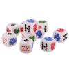 HXSCOO 10 Pieces of 6 Sided D6 Dice Ace King Queen Jack 10 9 for Poker Gaming Card Game Dices Liar's Dice Games view 3