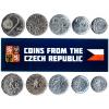 Czech Republic 5 Mixed Coins | 10 Hellers - 2 Kruny | Czech Currency Since 1993 view 1