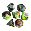 HXSCOO 7pcs Painted Polyhedral Dice Double-Colors Dice D4 D6 D8 D10 D12 D20 Dices Family Games (Color : C) view 1