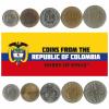 Colombia 5 Mixed Coins | 50 Centavos to 200 Pesos | Colombian Currency Since 1959 view 3