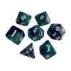 HXSCOO 7pcs Painted Polyhedral Dice Double-Colors Dice D4 D6 D8 D10 D12 D20 Dices Family Games (Color : A) view 1