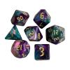 HXSCOO 7pcs Painted Polyhedral Dice Double-Colors Dice D4 D6 D8 D10 D12 D20 Dices Family Games (Color : A) view 4